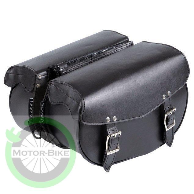 genti chopper highway 1 saddlebags artificial leather 17l