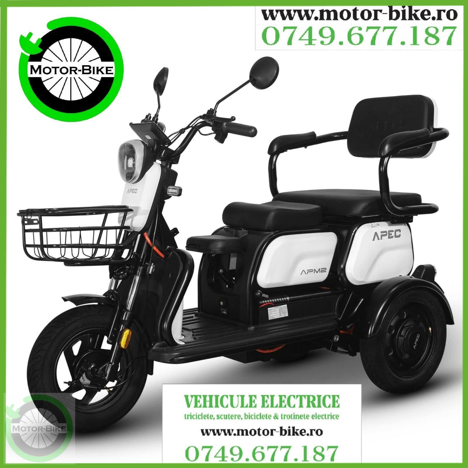 Tricicleta Electrica APM2 Alb