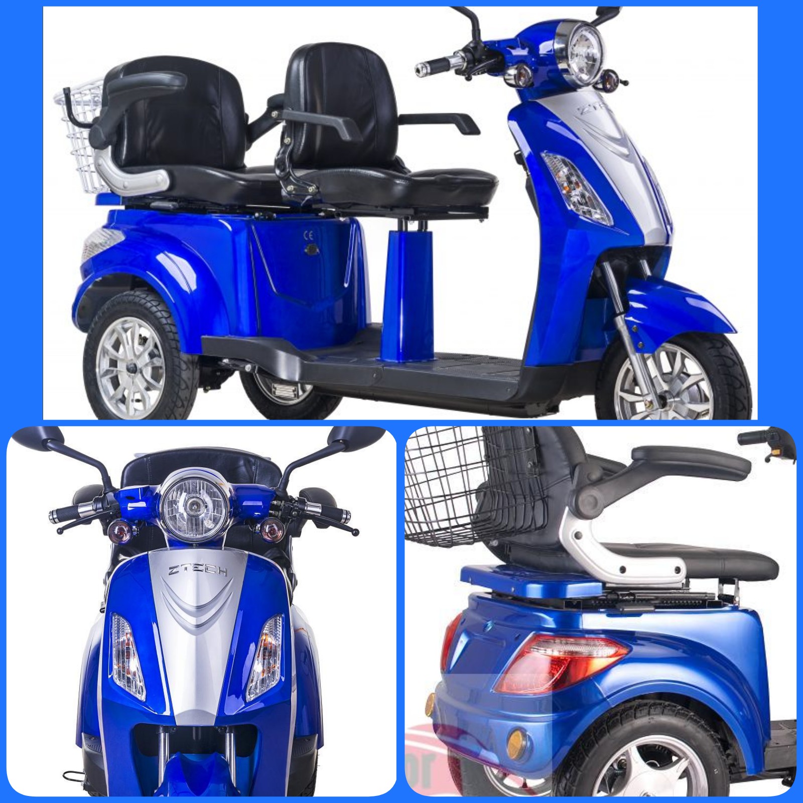 Tricicleta Electrica ZT18-B TRILUX BLUE