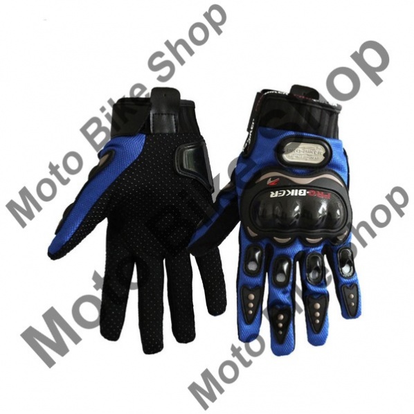 Manusi moto PROBIKER textile cu protectie albastru/negru 