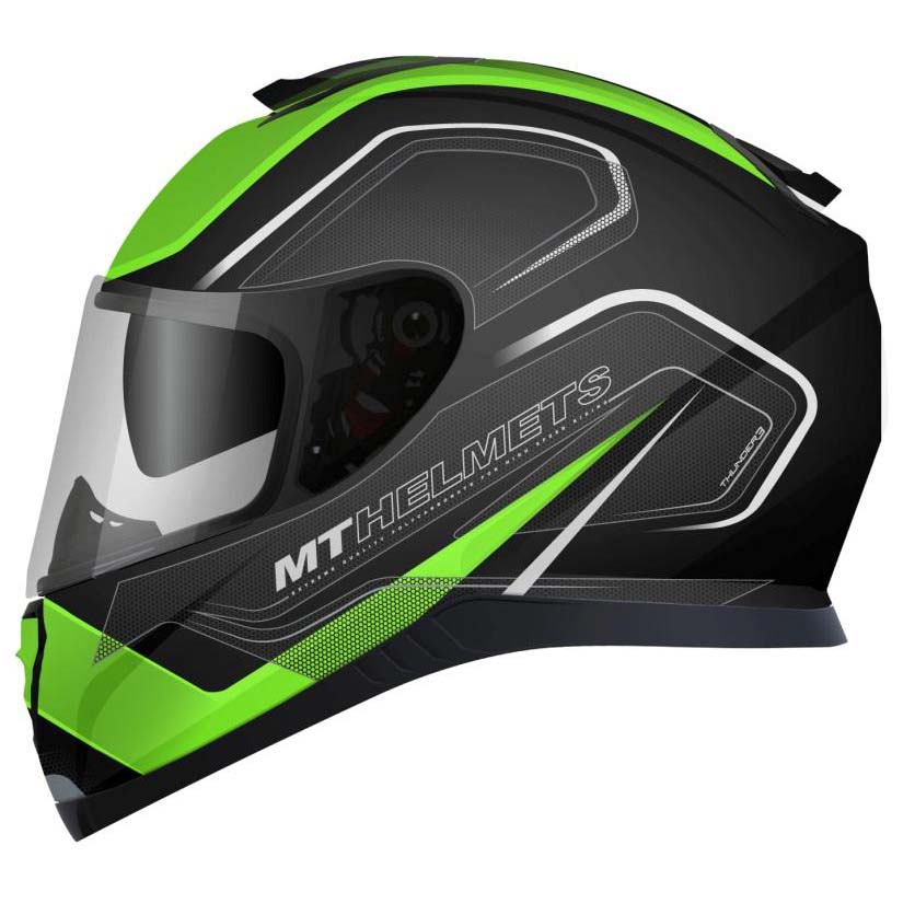 Casca integrala MT Thunder III SV Trace negru/verde fluor mat 