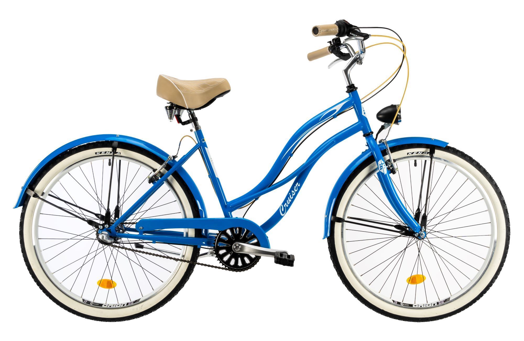 Bicicleta DHS 2698 Cruiser albastru