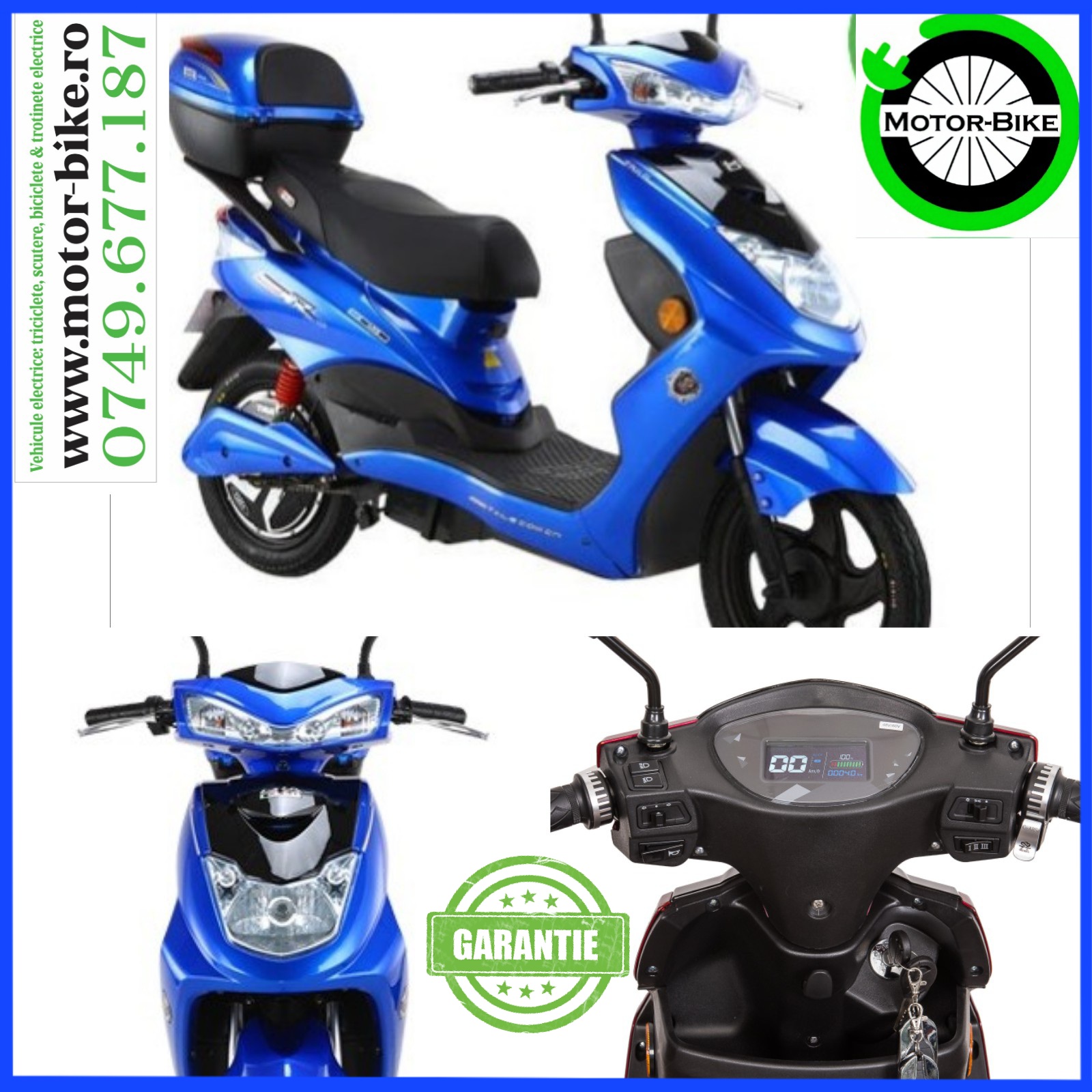 Scuter Electric ZT27A Warrior BLUE