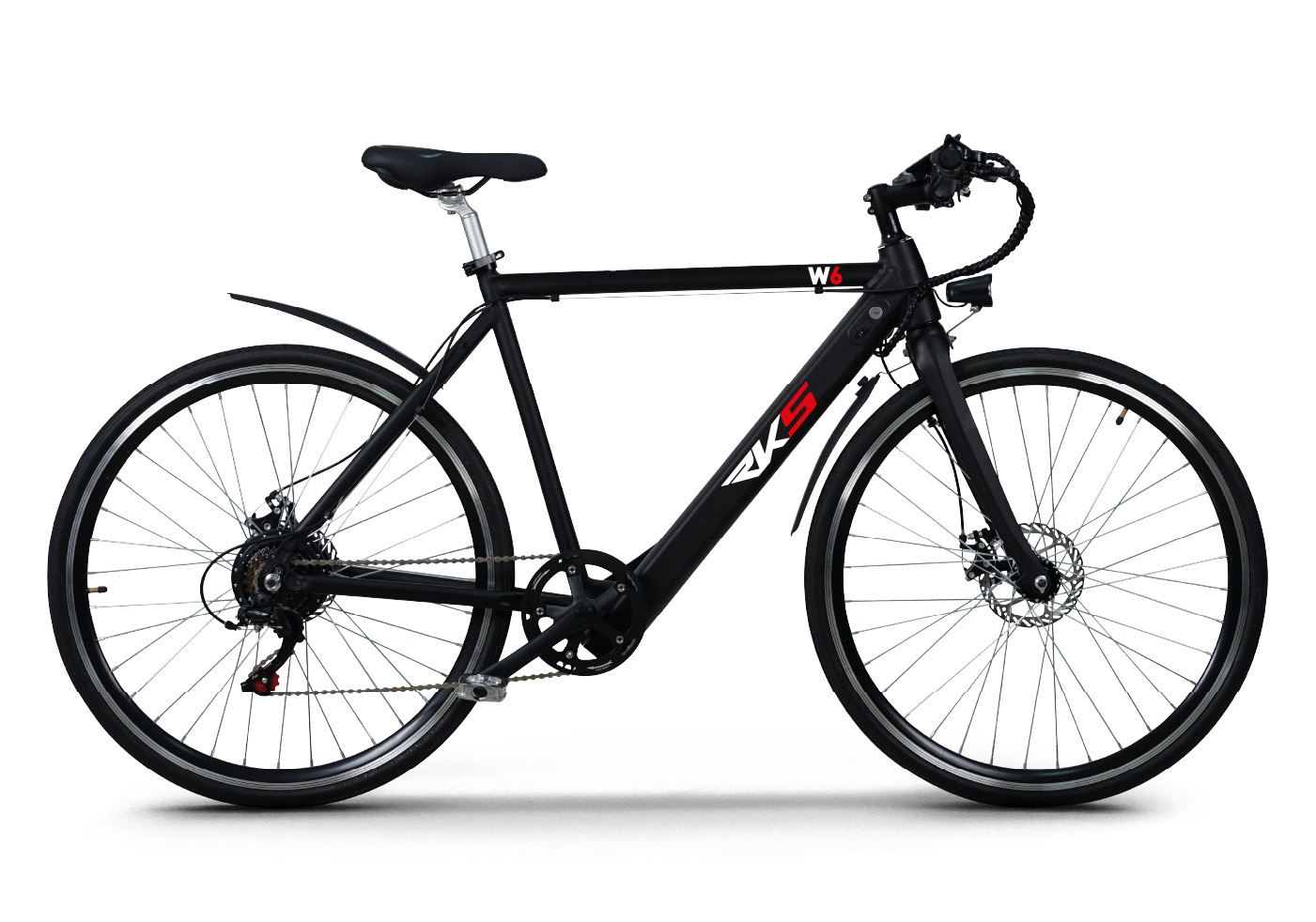 Bicicleta Electrica RKS W6 NEGRU