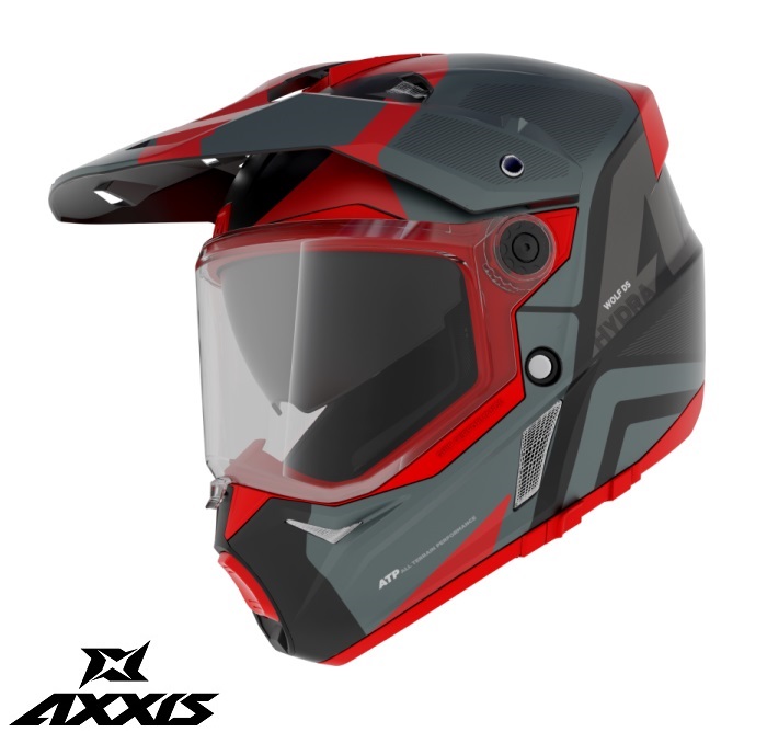 Casca off-road AXXIS WOLF DS HYDRA B5 Rosu mat