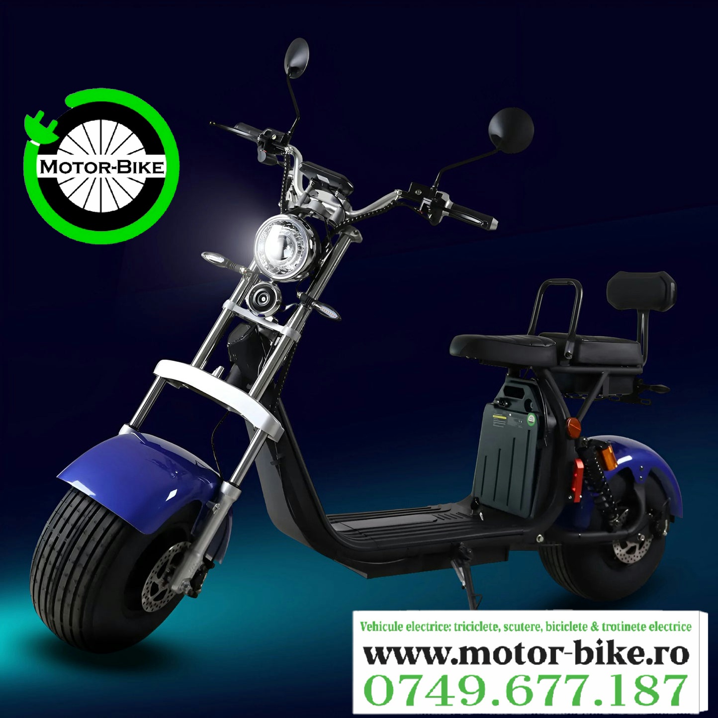Moped Electric SHANSU CP1.1 HOINAR Blue