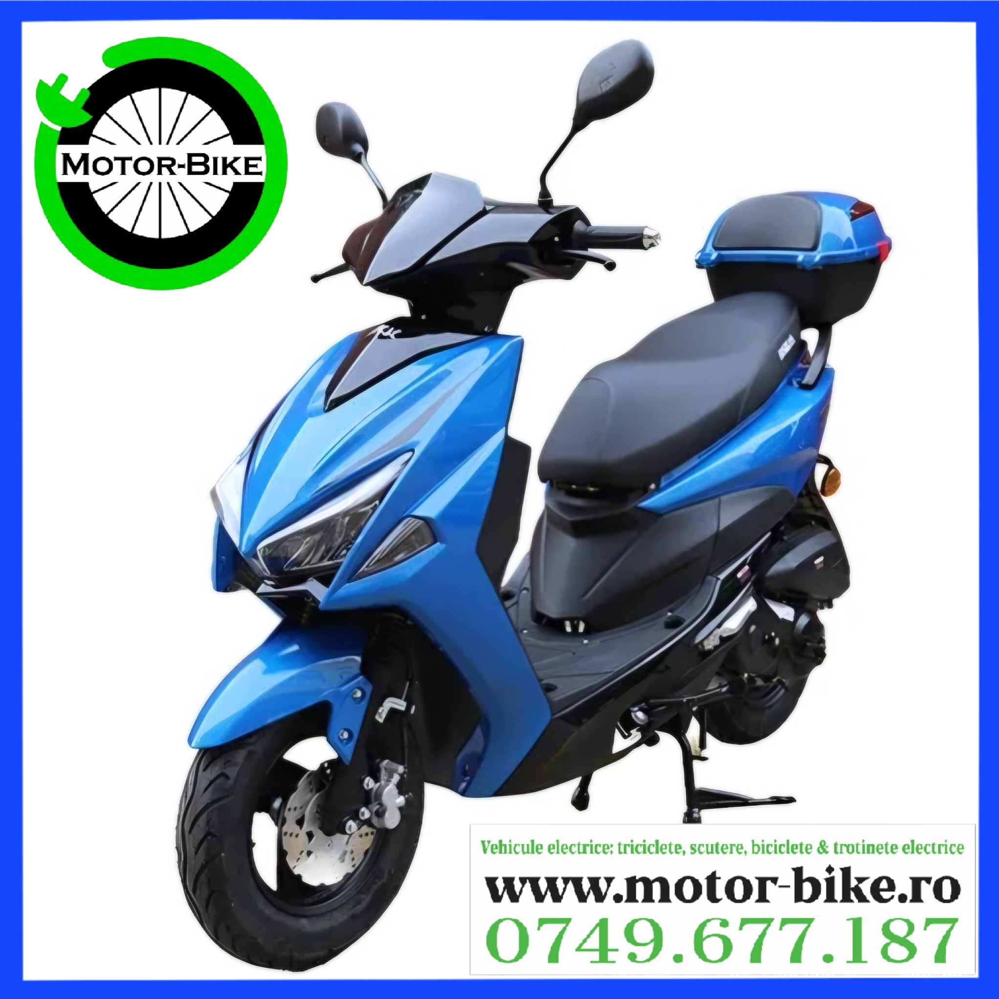 Scuter Benzina COBRA Blue 49cc