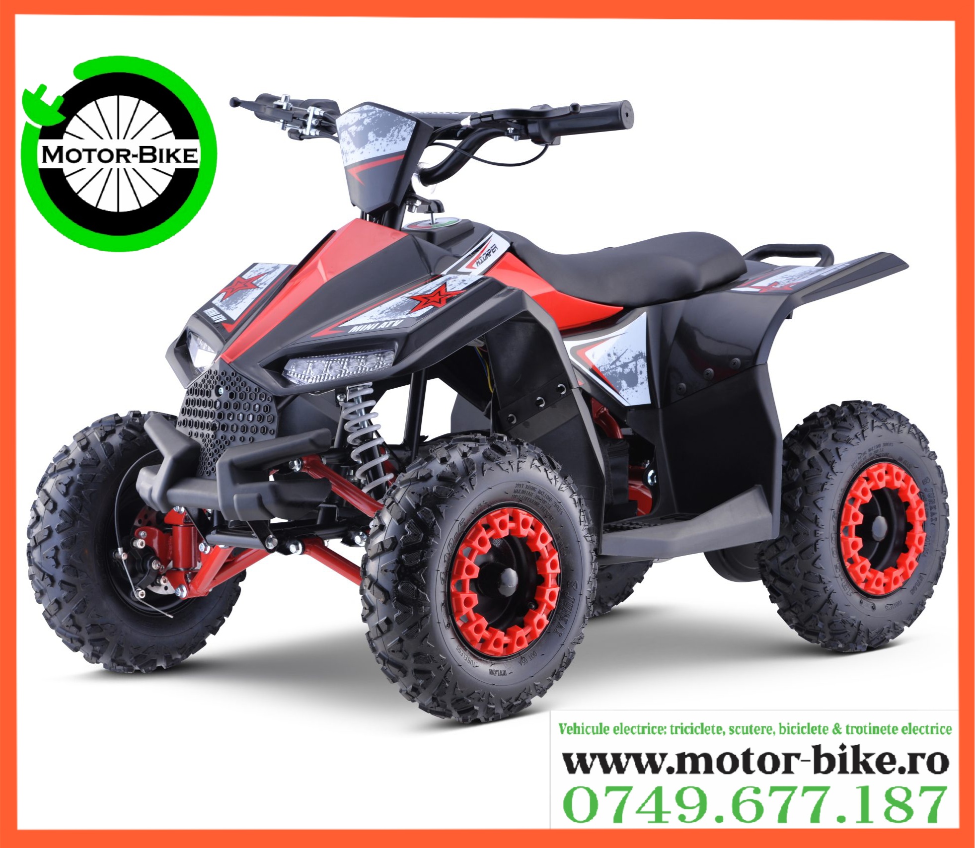 ATV11 COPII benzina 49cc 2T ROSU