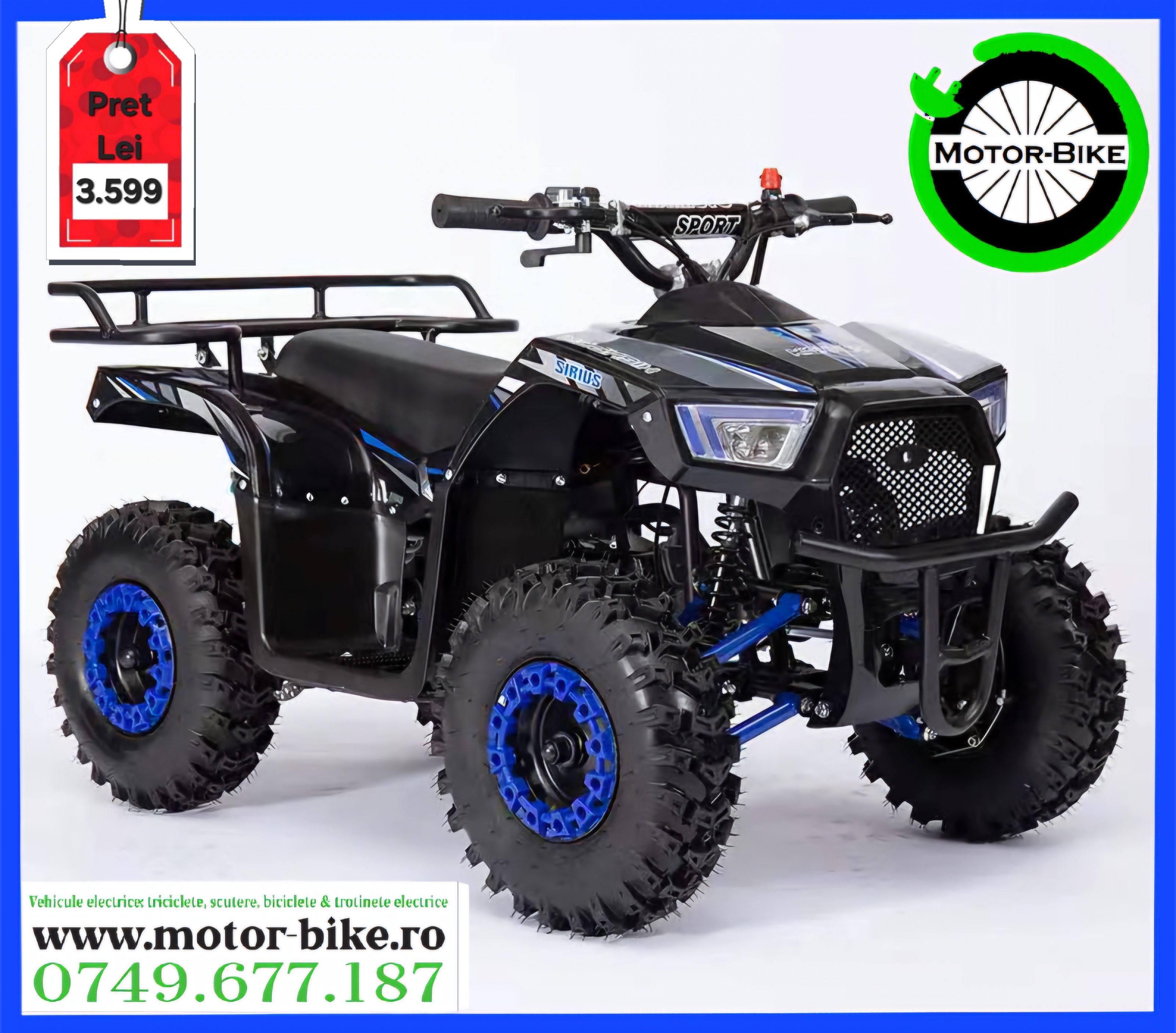 ATV13 COPII benzina 49cc 2T BLUE