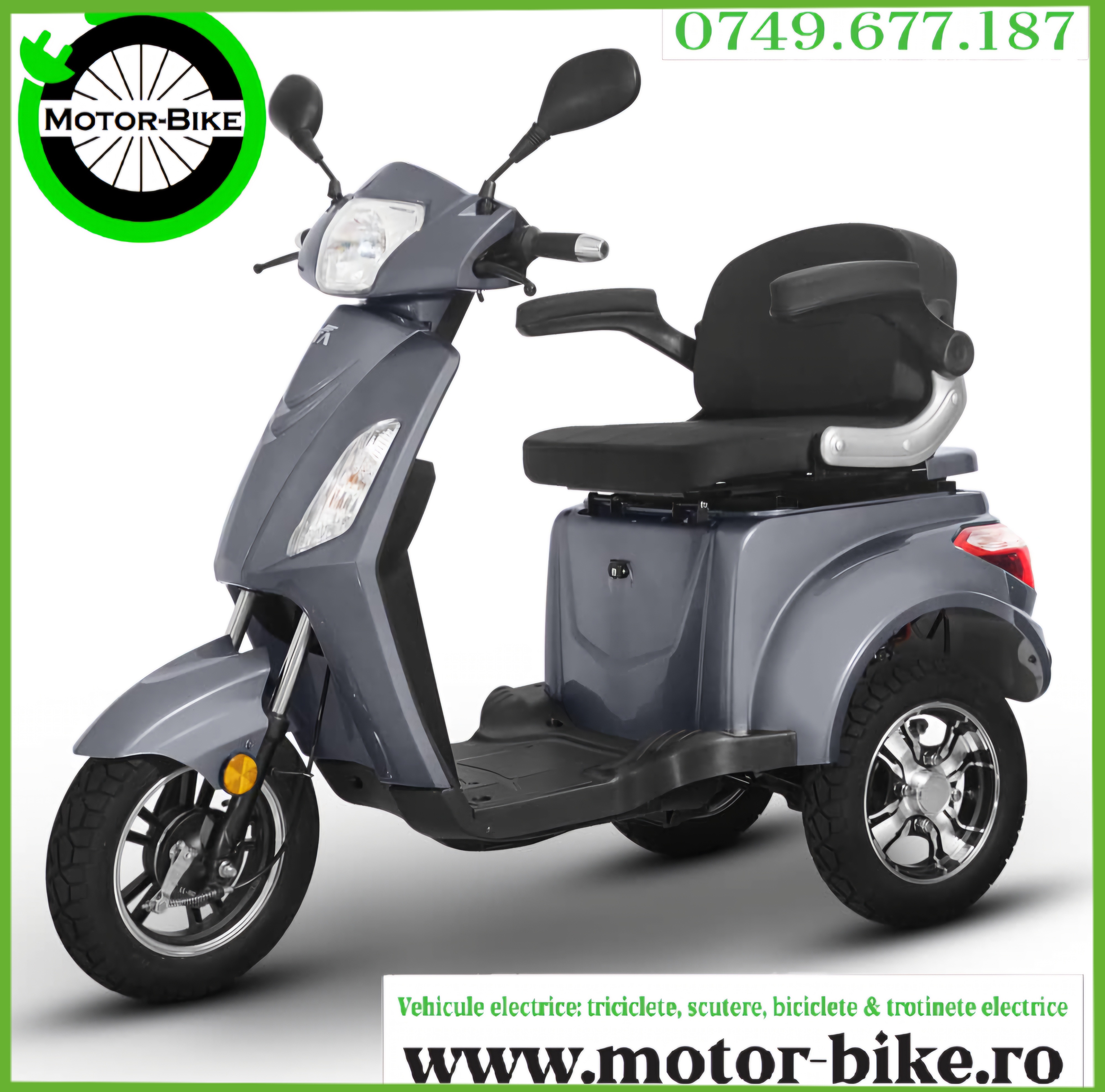 Tricicleta Electrica VOLTA VM4 60V GRI
