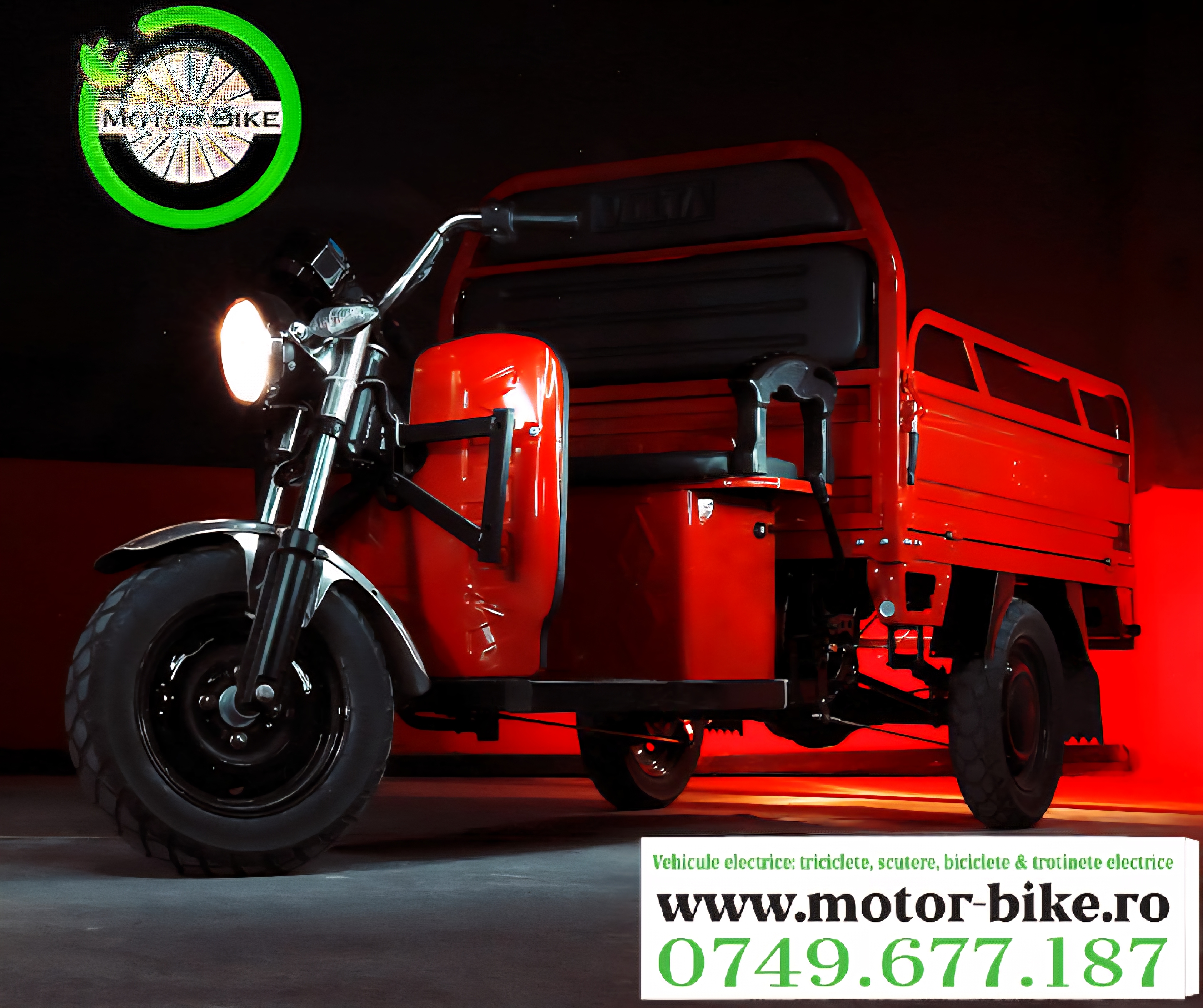 Tricicleta Electrica VOLTA HERCULES RED